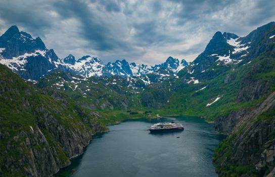 Hurtigruten Cruise Ship in Norway