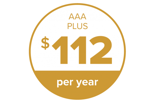 AAA (Triple A) Minneapolis Plus Membership is $112 per year plus $10 enrollment fee
