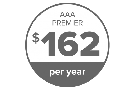 AAA (Triple A) Minneapolis Premier Membership is $162 per year plus $10 enrollment fee