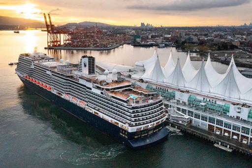 Holland America Cruise Ship Docked in Canada