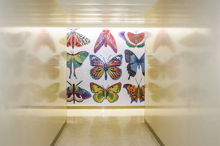 MSP Airport Bathroom Mosaic Mural