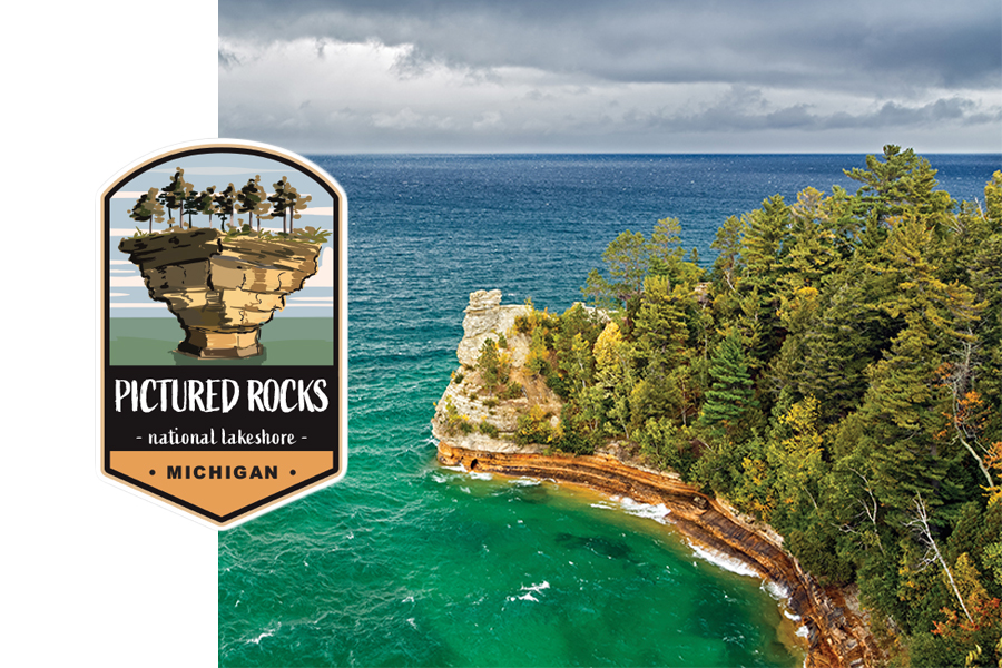 Pictured Rocks National Park in Michigan