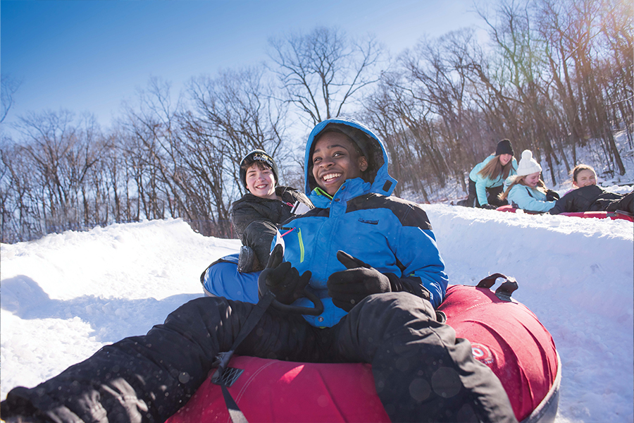 Tubing at Cascade Mountain in the Wisconsin Dells