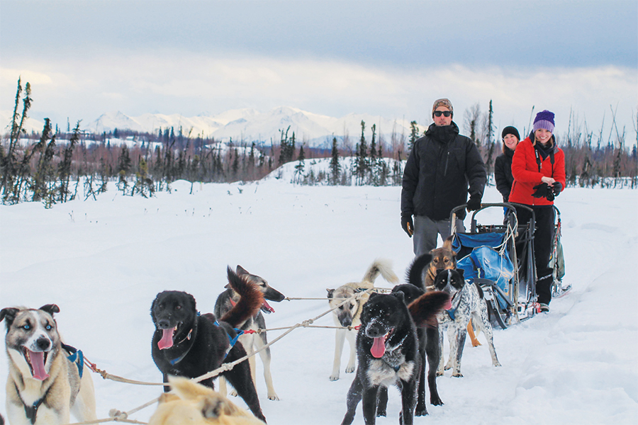 Dogsled and Mushers in Alaska